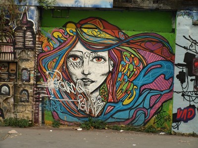 photo graffiti Paris 19eme arrondissement